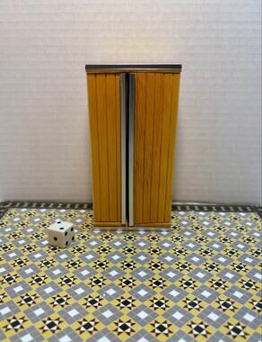 Vintage Carriage House Dollhouse Miniature Refrigerator